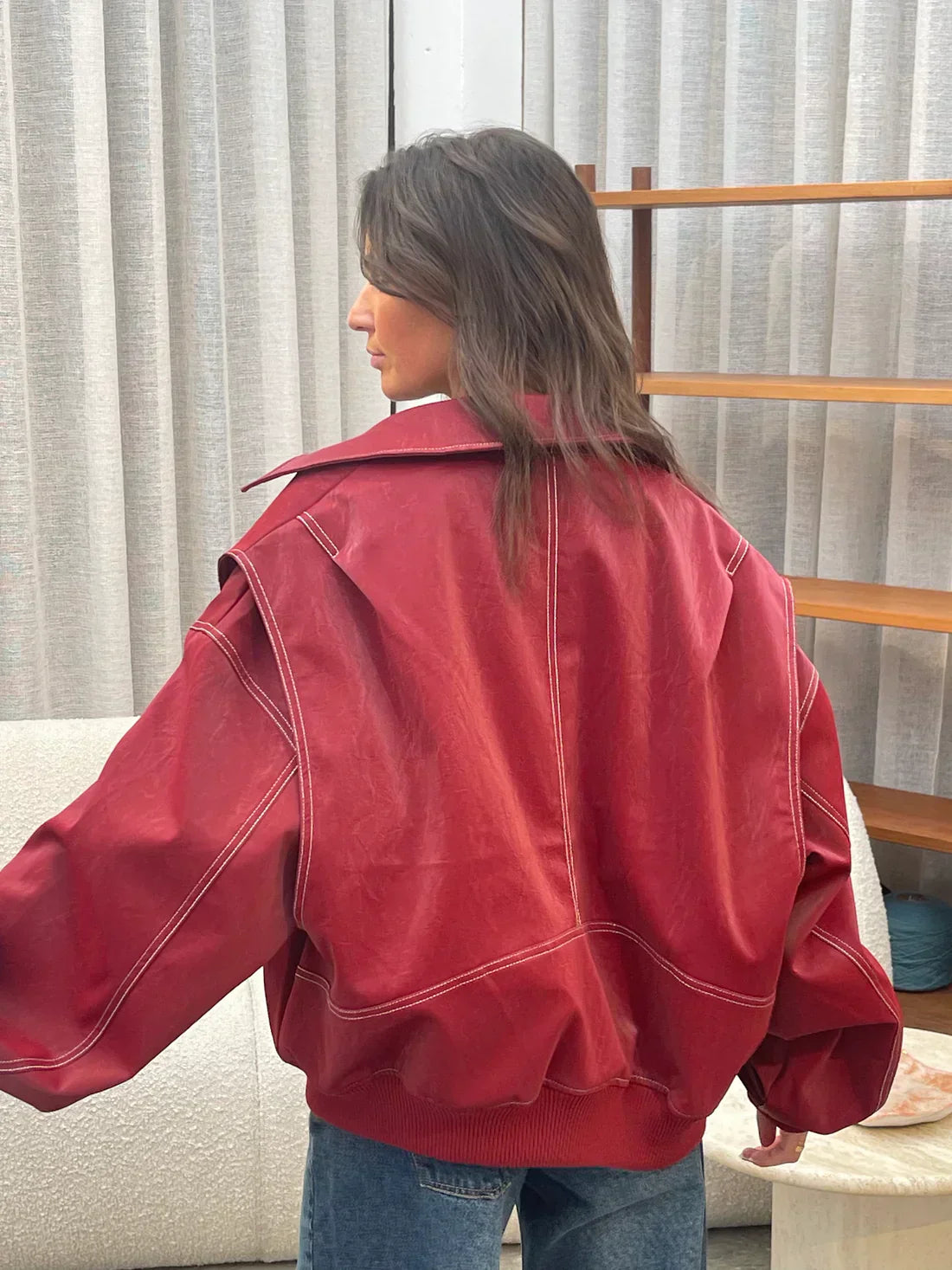 Chaqueta Oversized Scarlet | Tu Imprescindible para Esta Temporada