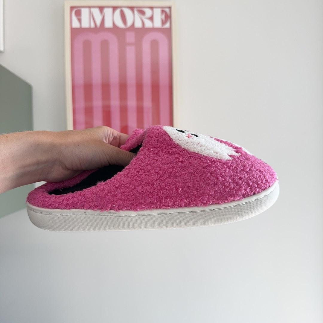 Pantuflas de Lujo Fleur - Comodidad Sin Esfuerzo con Divertidos Motivos de Fantasma y Suela Antideslizante Segura