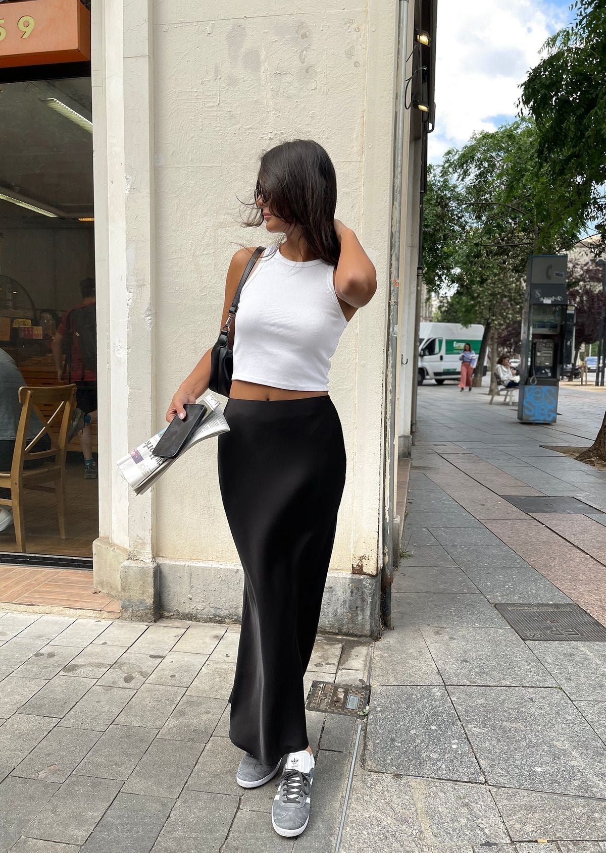 July | Falda Maxi de Satén