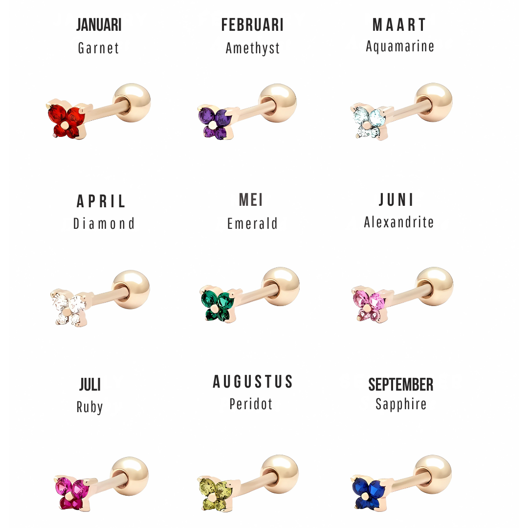Pendientes Birthstone Flight – Un Toque Personal que Combina con Todo