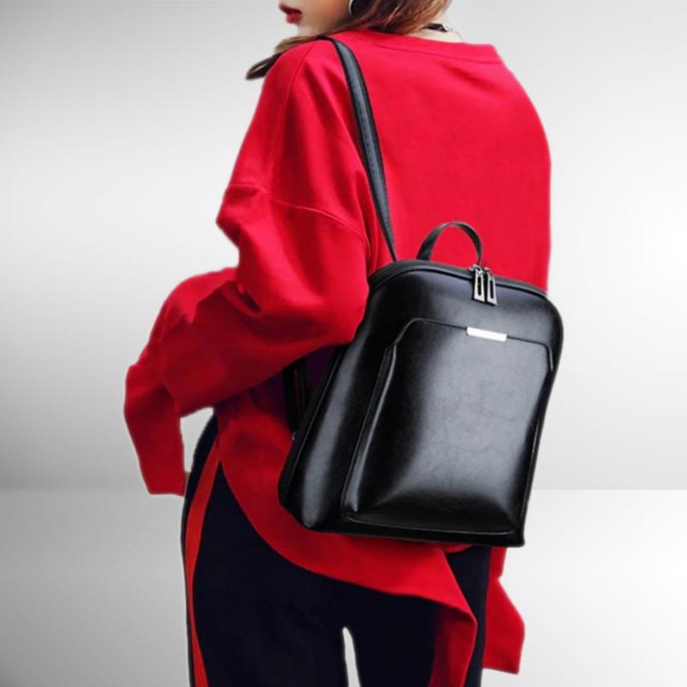 Bolso atemporal de material de alta calidad con cremalleras cómodas