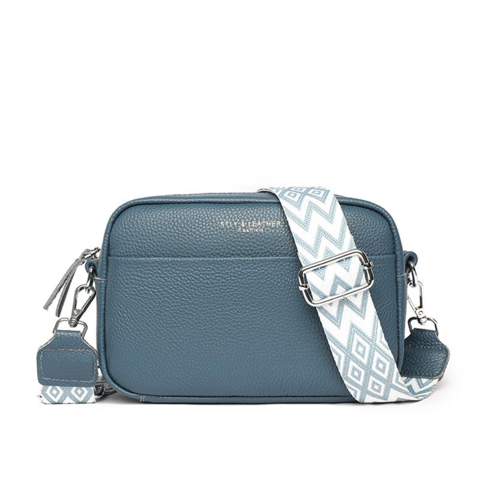 Elegante bolso de hombro de cuero, cómodo y atemporal para cualquier ocasión