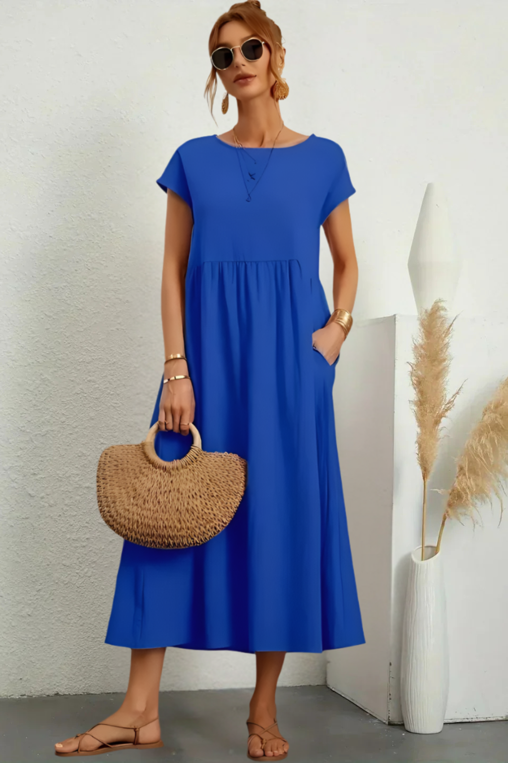 Marianne™ | Elegante vestido de cuello redondo