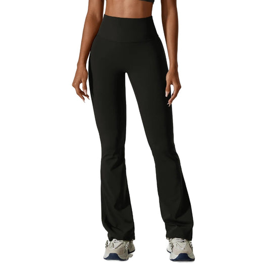 Leggings acampanados con fruncido