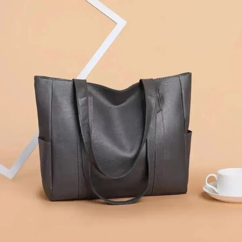 Elegante bolso de mano de cuero de lujo, cómodo y atemporal para cualquier ocasión