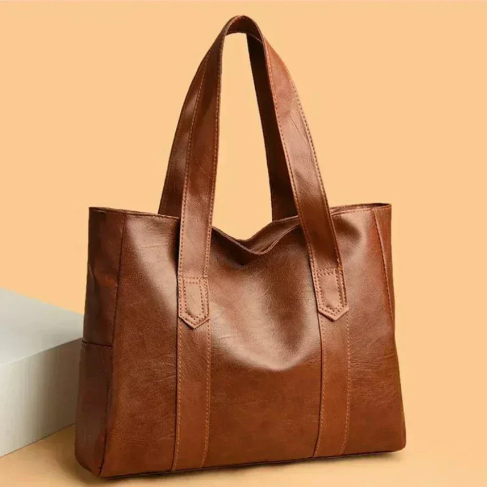 Elegante bolso de mano de cuero de lujo, cómodo y atemporal para cualquier ocasión