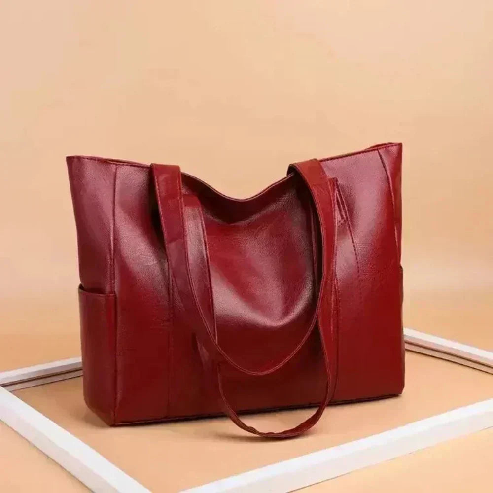Elegante bolso de mano de cuero de lujo, cómodo y atemporal para cualquier ocasión