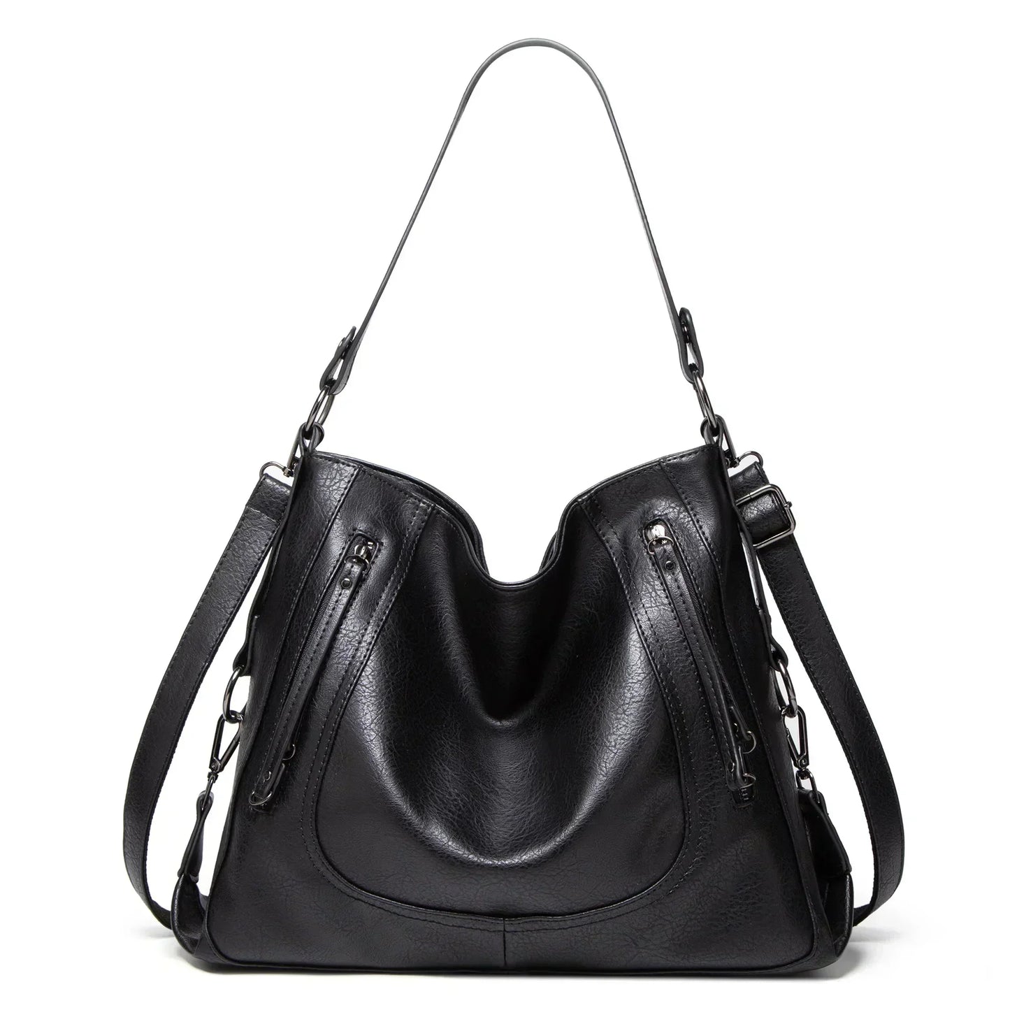 Elegante bolsa de cuero de alta calidad, cómoda y atemporal.
