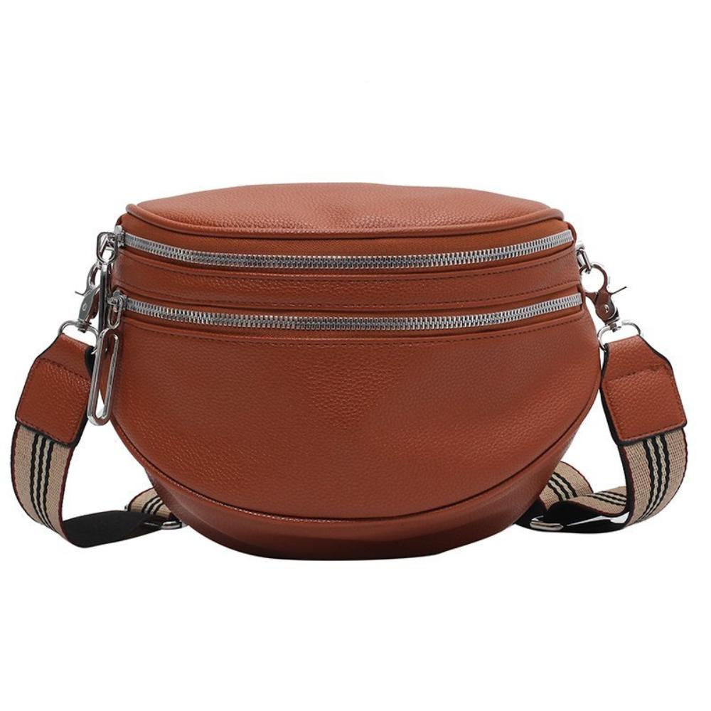Bolso de hombro elegante de cuero, cómodo y atemporal
