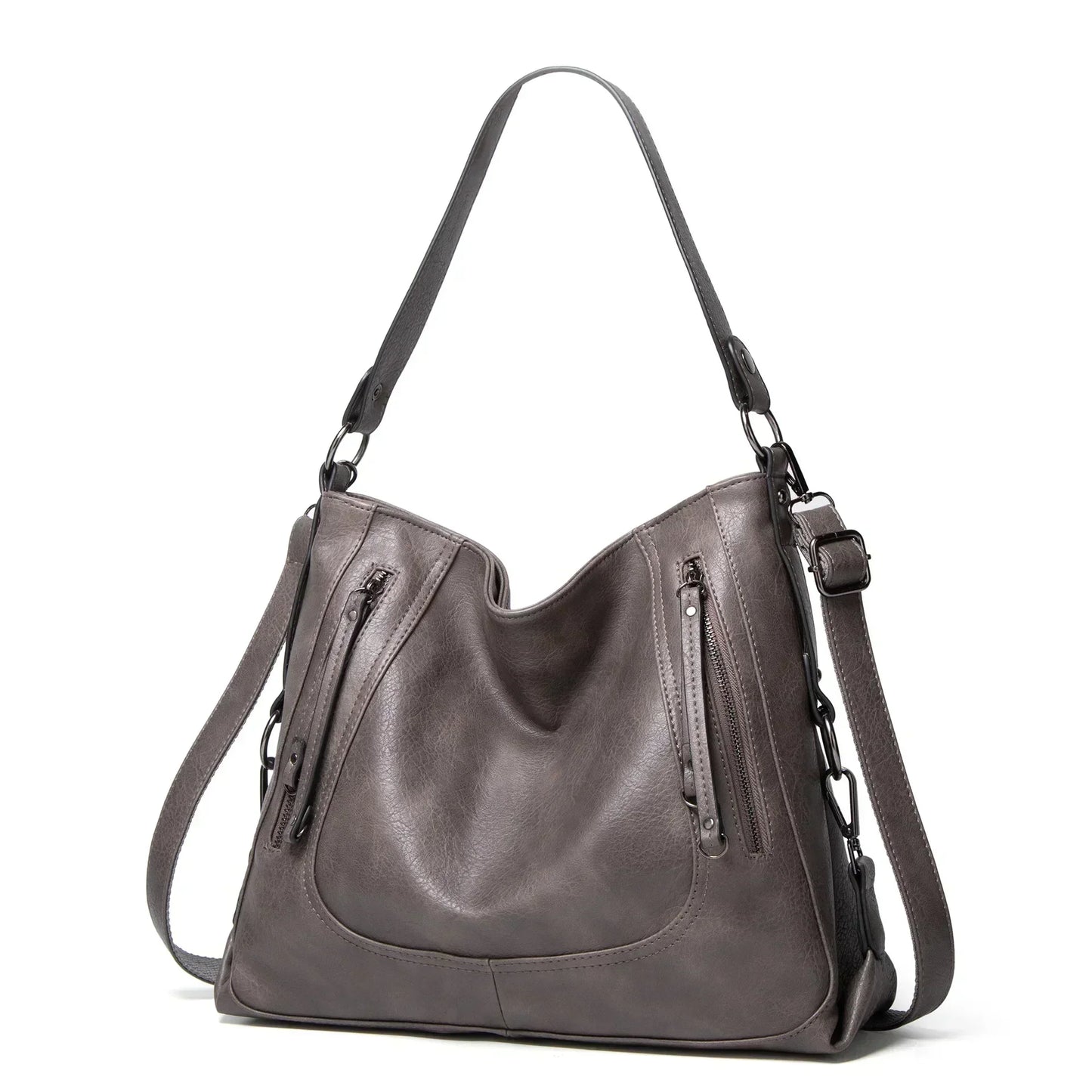 Elegante bolsa de cuero de alta calidad, cómoda y atemporal.