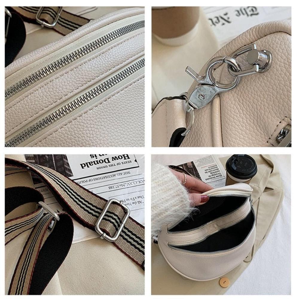 Bolso de hombro elegante de cuero, cómodo y atemporal