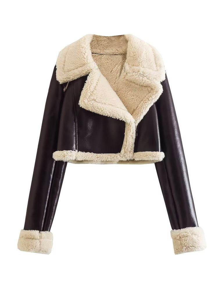 Marbel™ | Elegante chaqueta de cuero con forro de lana