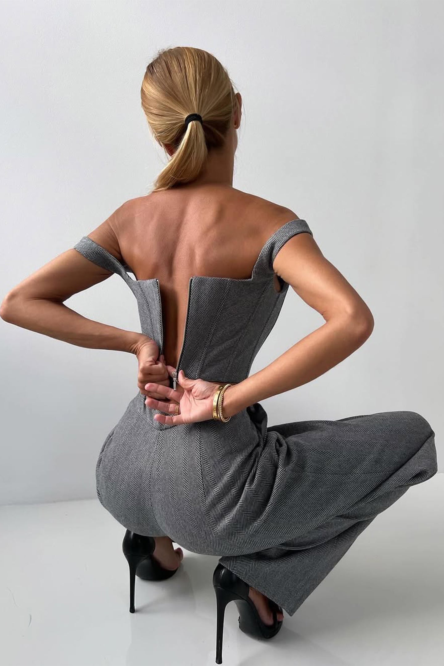 AVELENO – Conjunto de Blazer de Tres Piezas