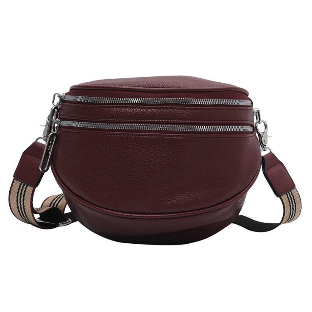 Bolso de hombro elegante de cuero, cómodo y atemporal