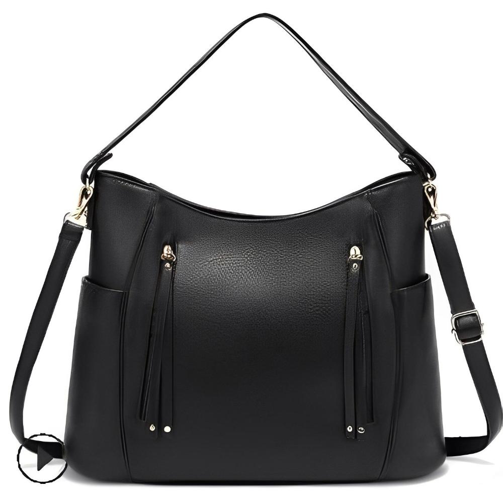 Bolso de hombro vintage de cuero con un diseño atemporal y cómodo