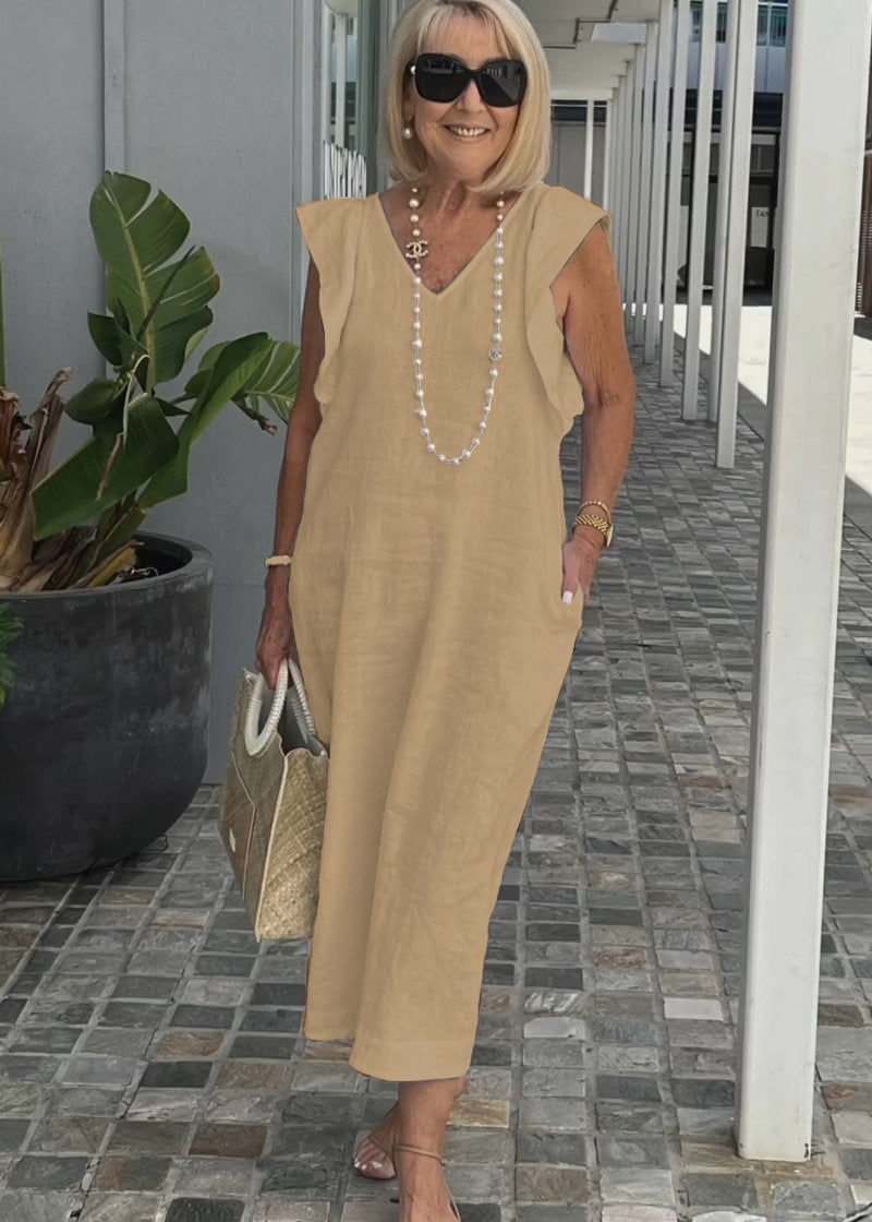 Nora – Vestido sin mangas con escote en V