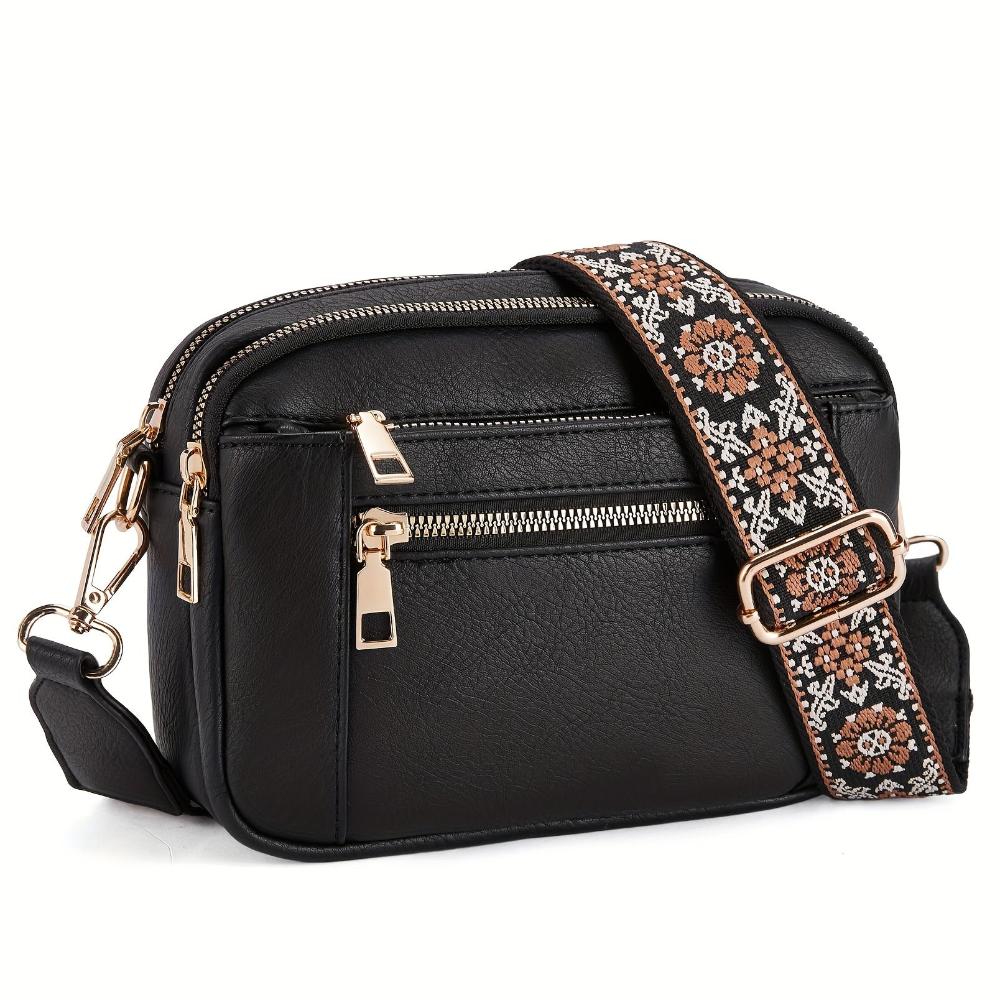 Leila | Elegante bolsa de hombro de cuero de alta calidad, cómoda y atemporal