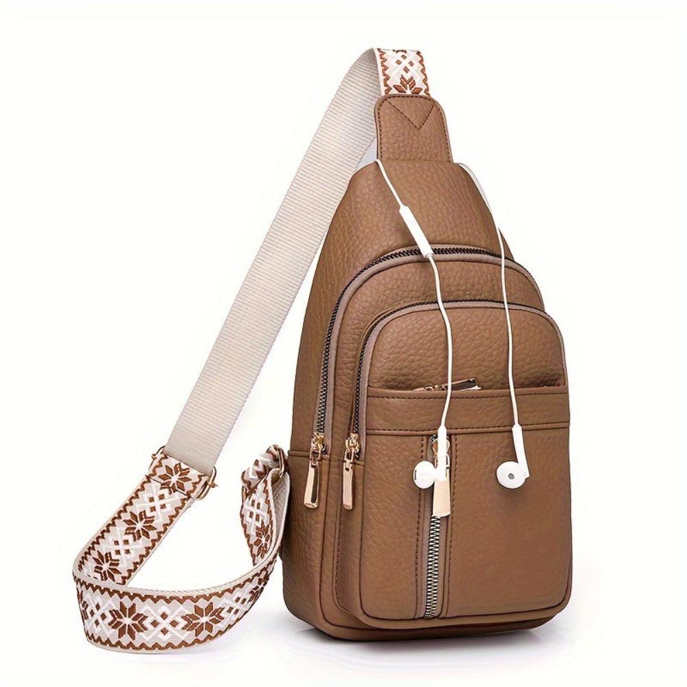 Bolso de hombro con ruedas de cuero, cómodo y práctico para el uso diario