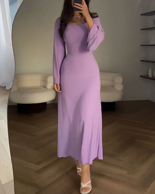 Vestido maxi de punto elegante