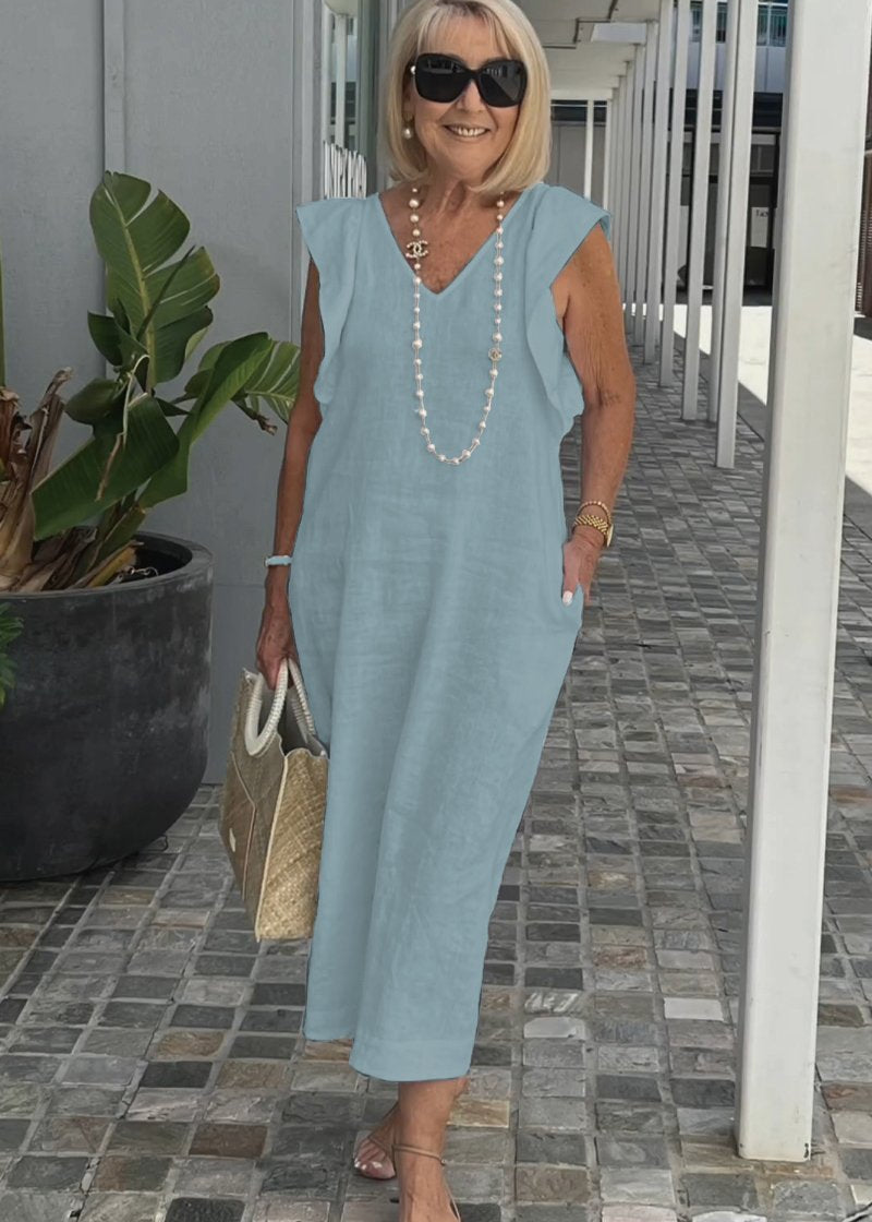 Nora – Vestido sin mangas con escote en V