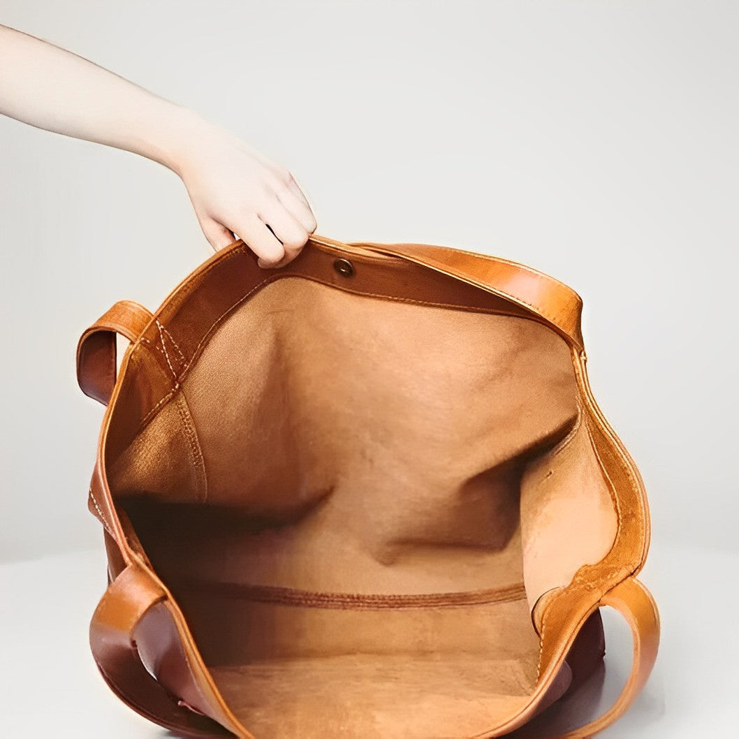 Bolso retro de cuero de alta calidad, cómodo y atemporalmente elegante