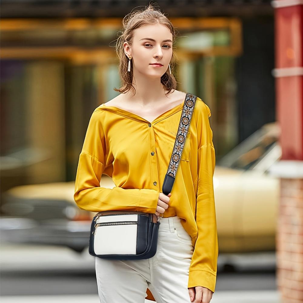 Leila | Elegante bolsa de hombro de cuero de alta calidad, cómoda y atemporal