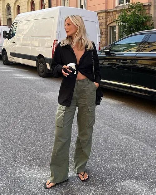 Pantalón cargo recto Hanna