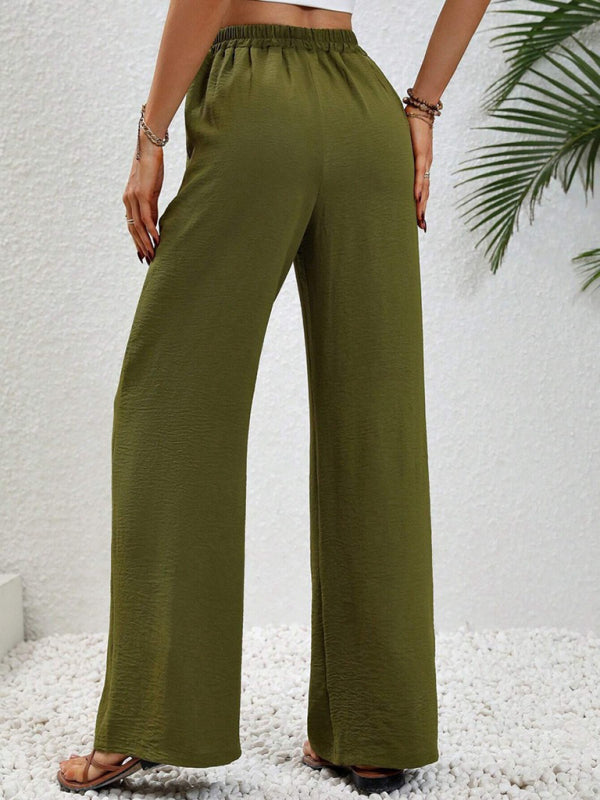 Marloes | Pantalón ancho cómodo con cintura elástica