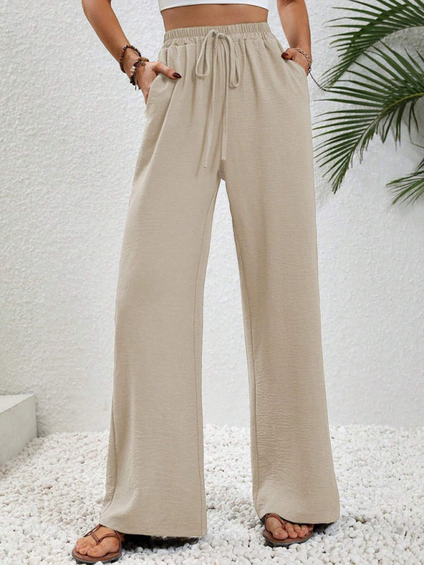Marloes | Pantalón ancho cómodo con cintura elástica