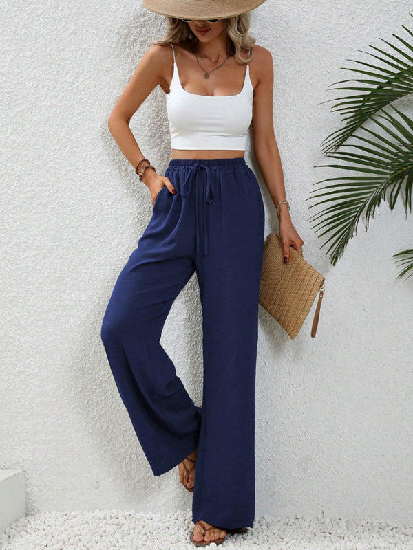 Marloes | Pantalón ancho cómodo con cintura elástica