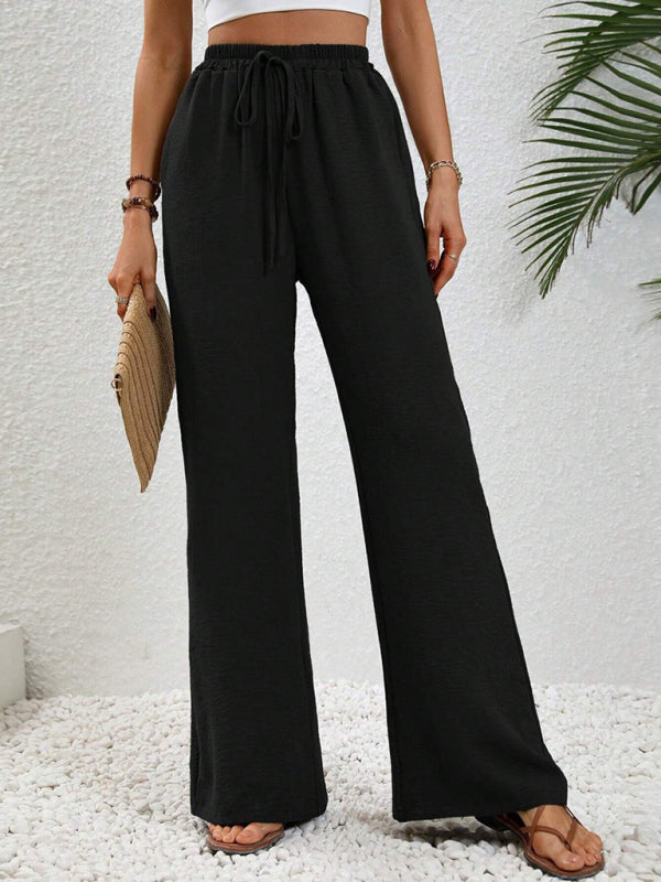 Marloes | Pantalón ancho cómodo con cintura elástica