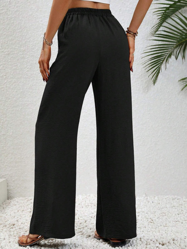 Marloes | Pantalón ancho cómodo con cintura elástica