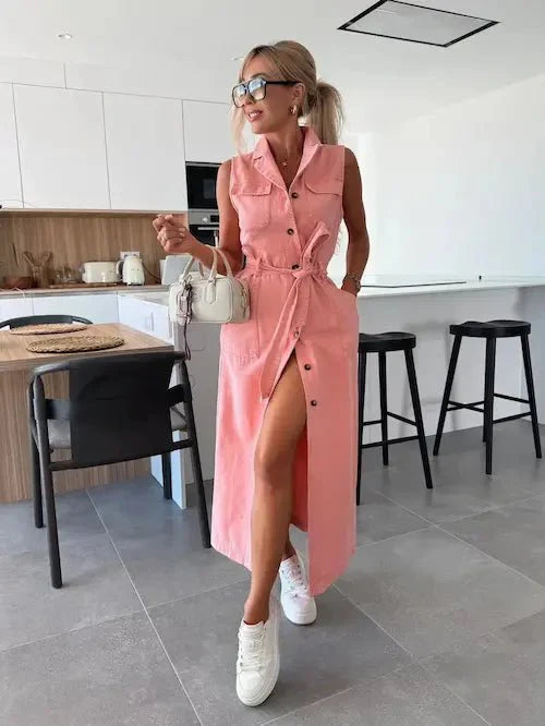 Ivy | Vestido maxi de denim
