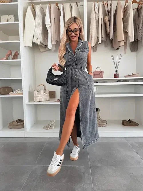 Ivy | Vestido maxi de denim