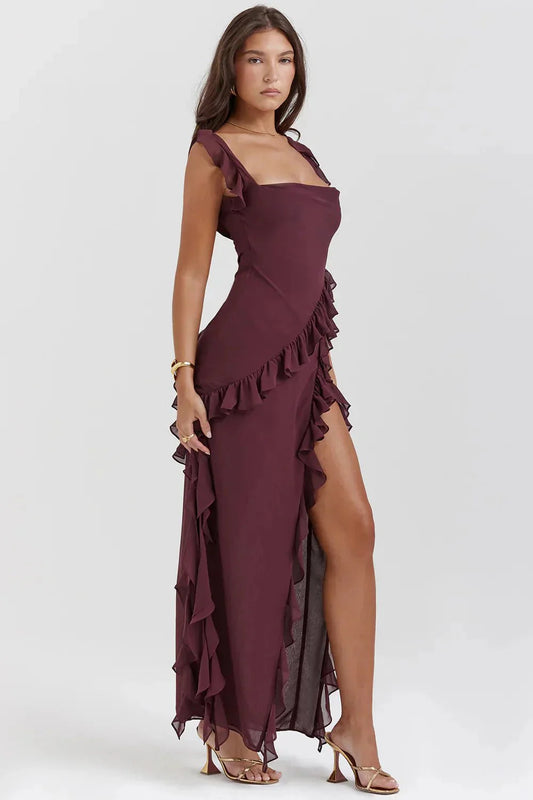 Lara™ | Elegante vestido maxi con abertura