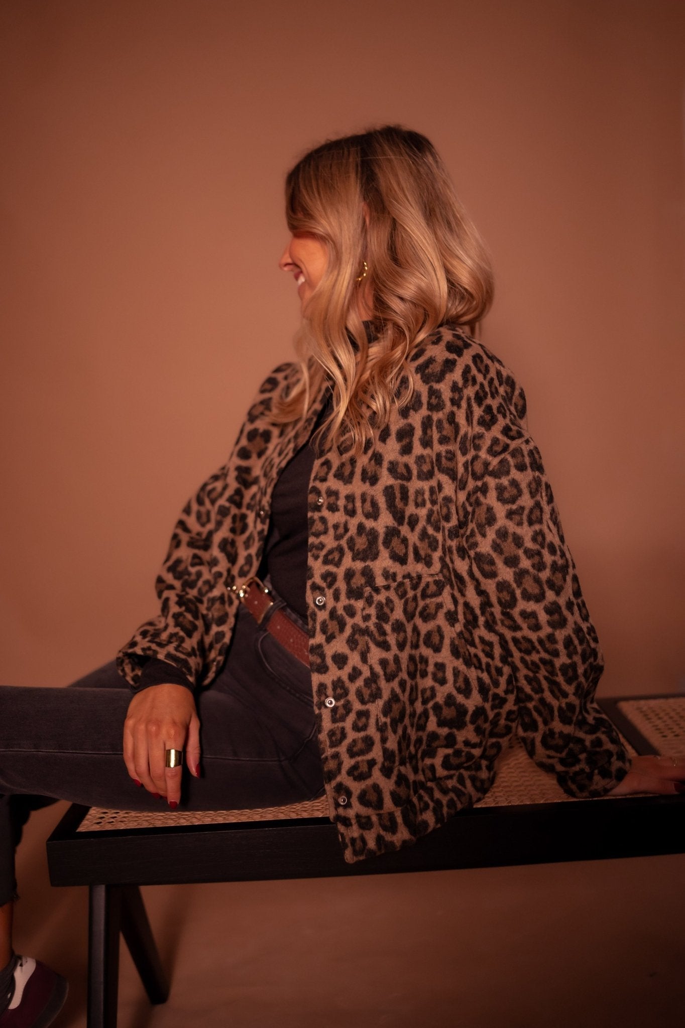 Luna | Chaqueta de moda con estampado de leopardo