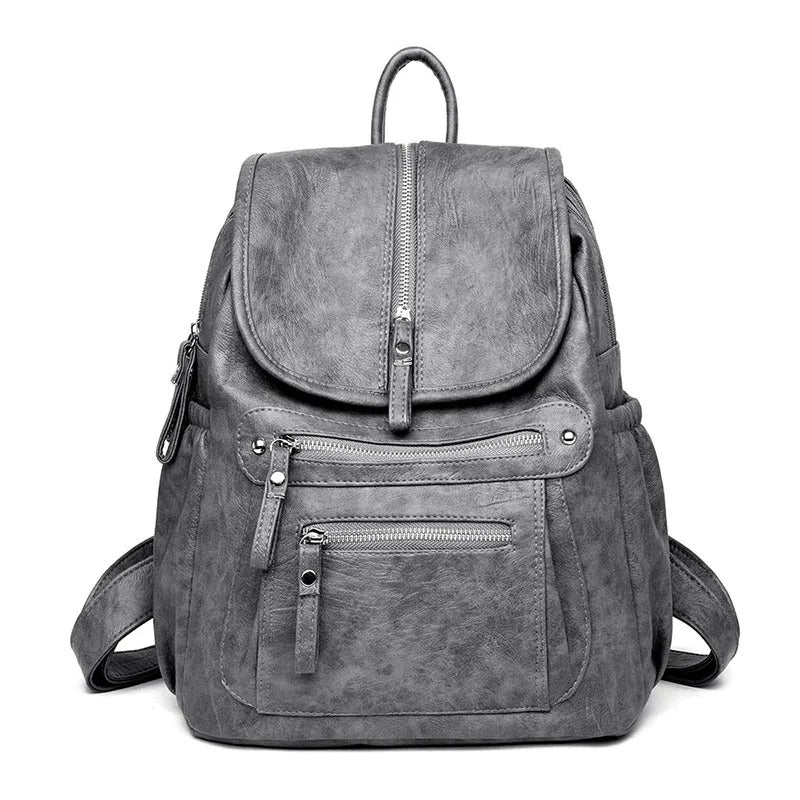 Elegante mochila de cuero, cómoda y atemporal para cualquier ocasión