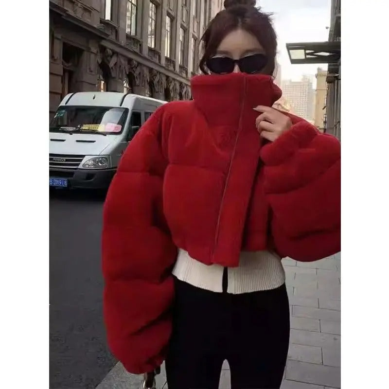 Ruby Rhinestone Puffer | Atrévete a Destacar
