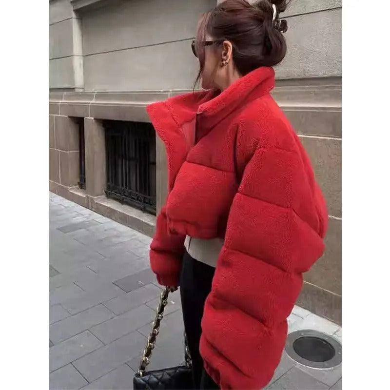 Ruby Rhinestone Puffer | Atrévete a Destacar