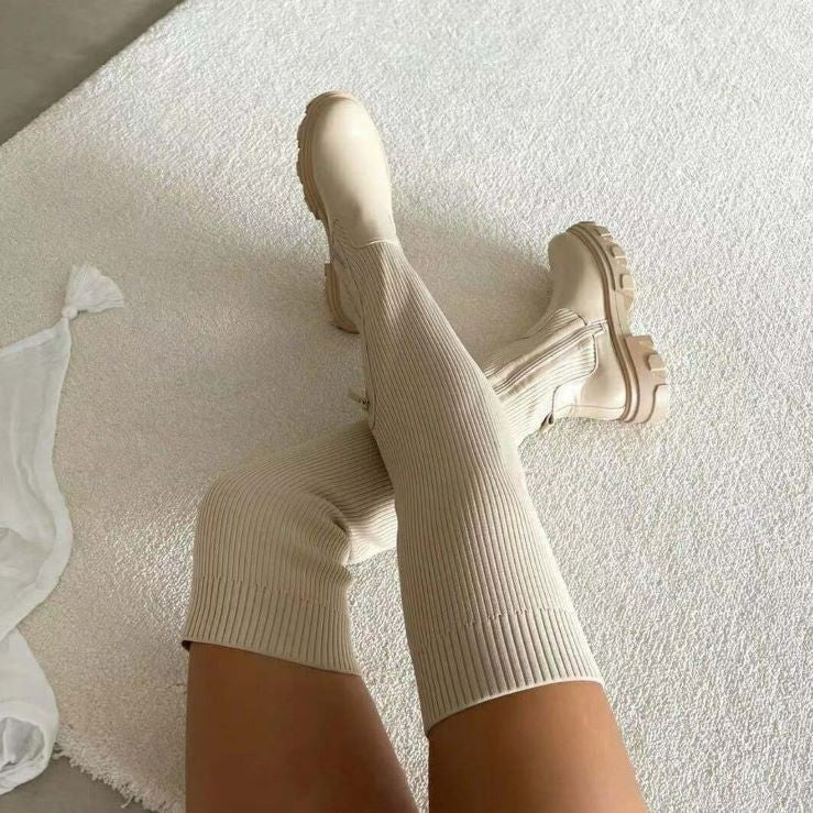 Botas de punto elásticas