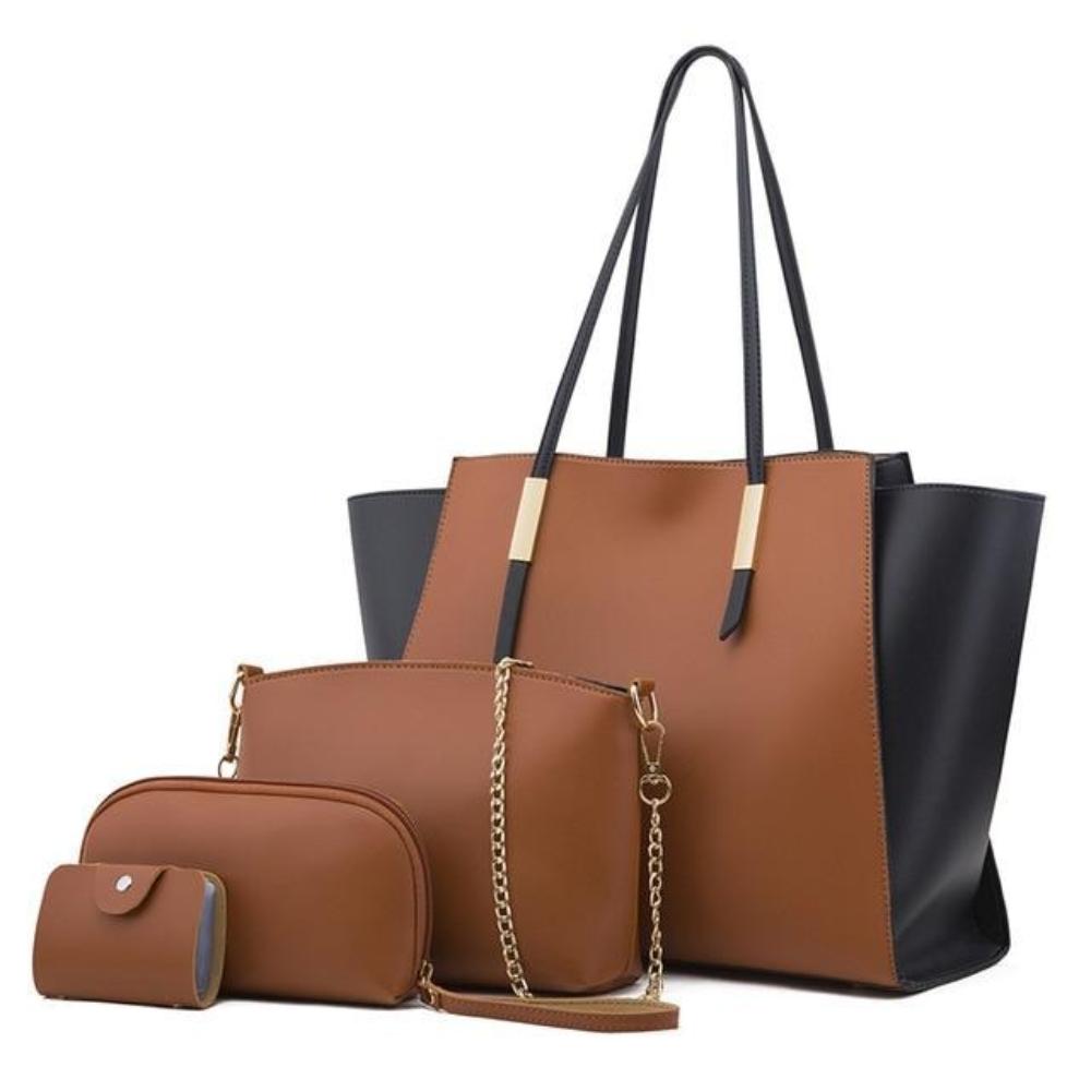Set de 4 elegantes y lujosas bolsas de compras de material de alta calidad