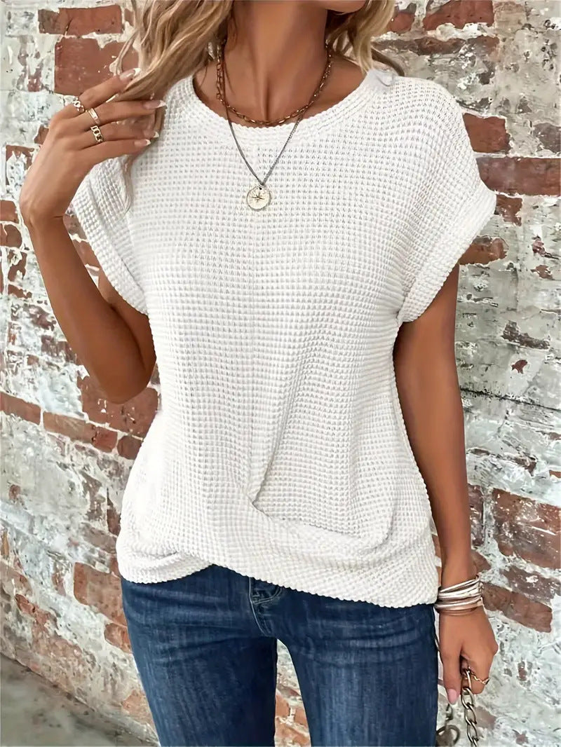 Ellis™ | Blusa elegante con cuello redondo