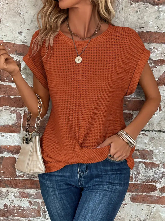 Ellis™ | Blusa elegante con cuello redondo