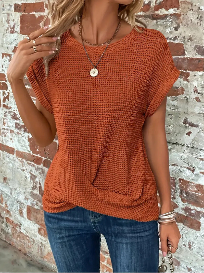 Ellis™ | Blusa elegante con cuello redondo