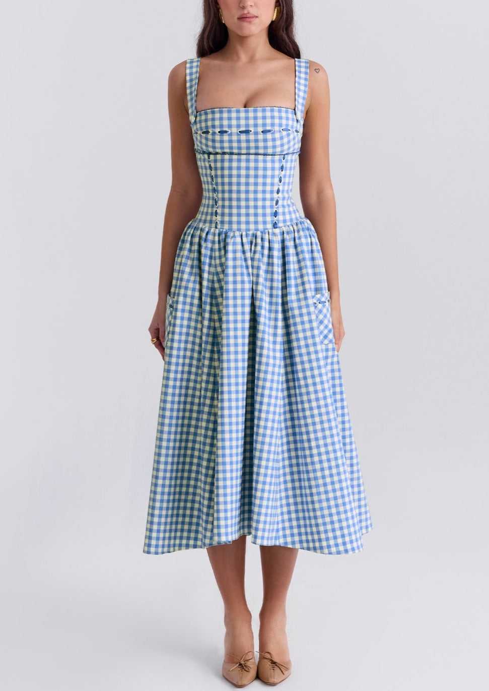 Ariana | Vestido de Verano Midi Sin Mangas