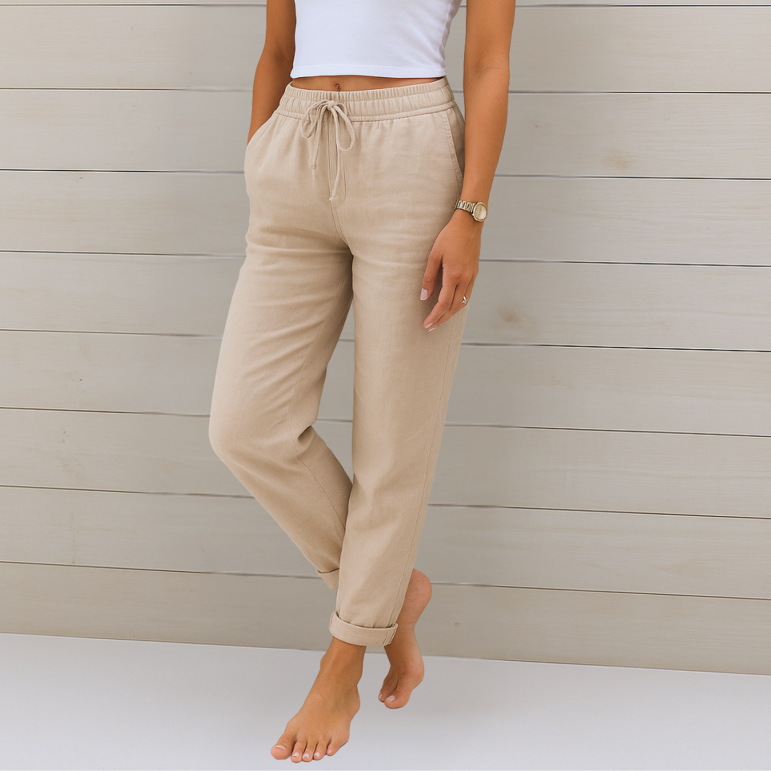 Nora™ | Pantalón premium de lino elástico y transpirable