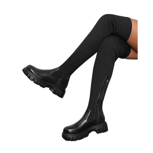 Botas de punto elásticas