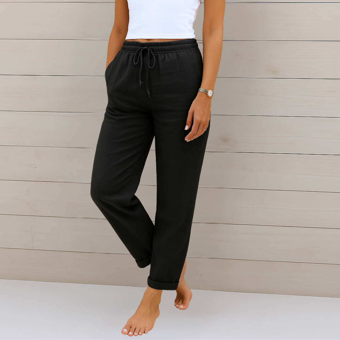 Nora™ | Pantalón premium de lino elástico y transpirable