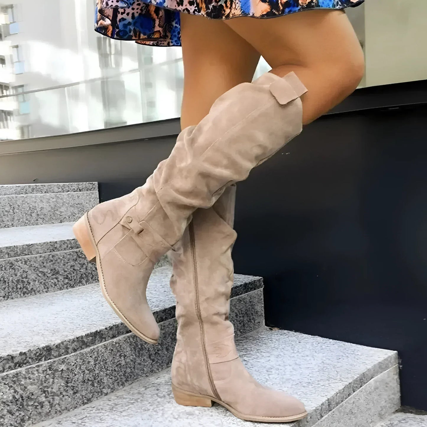 Cassidy | Botas largas de ante elegantes