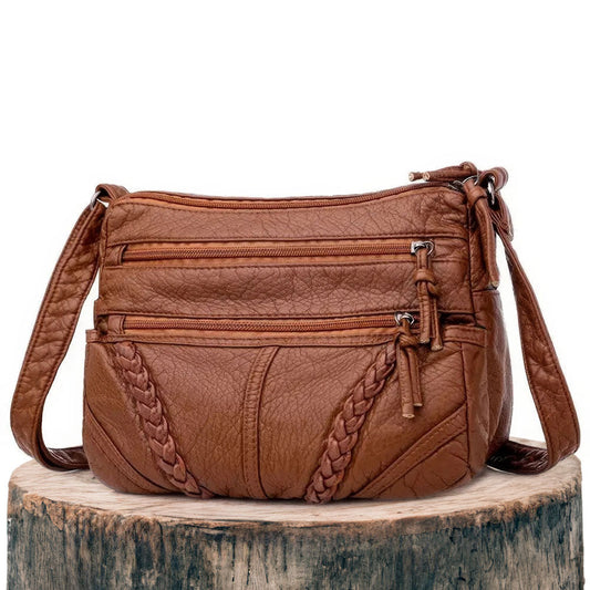 Bolso elegante y atemporal de cuero de alta calidad, perfecto para cualquier ocasión
